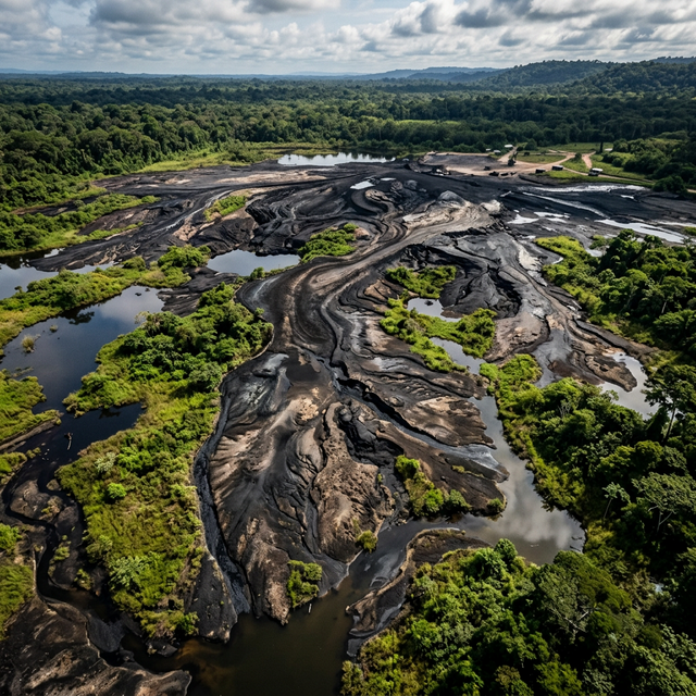 El Lago de Asfalto de Guanoco - Hito Natural